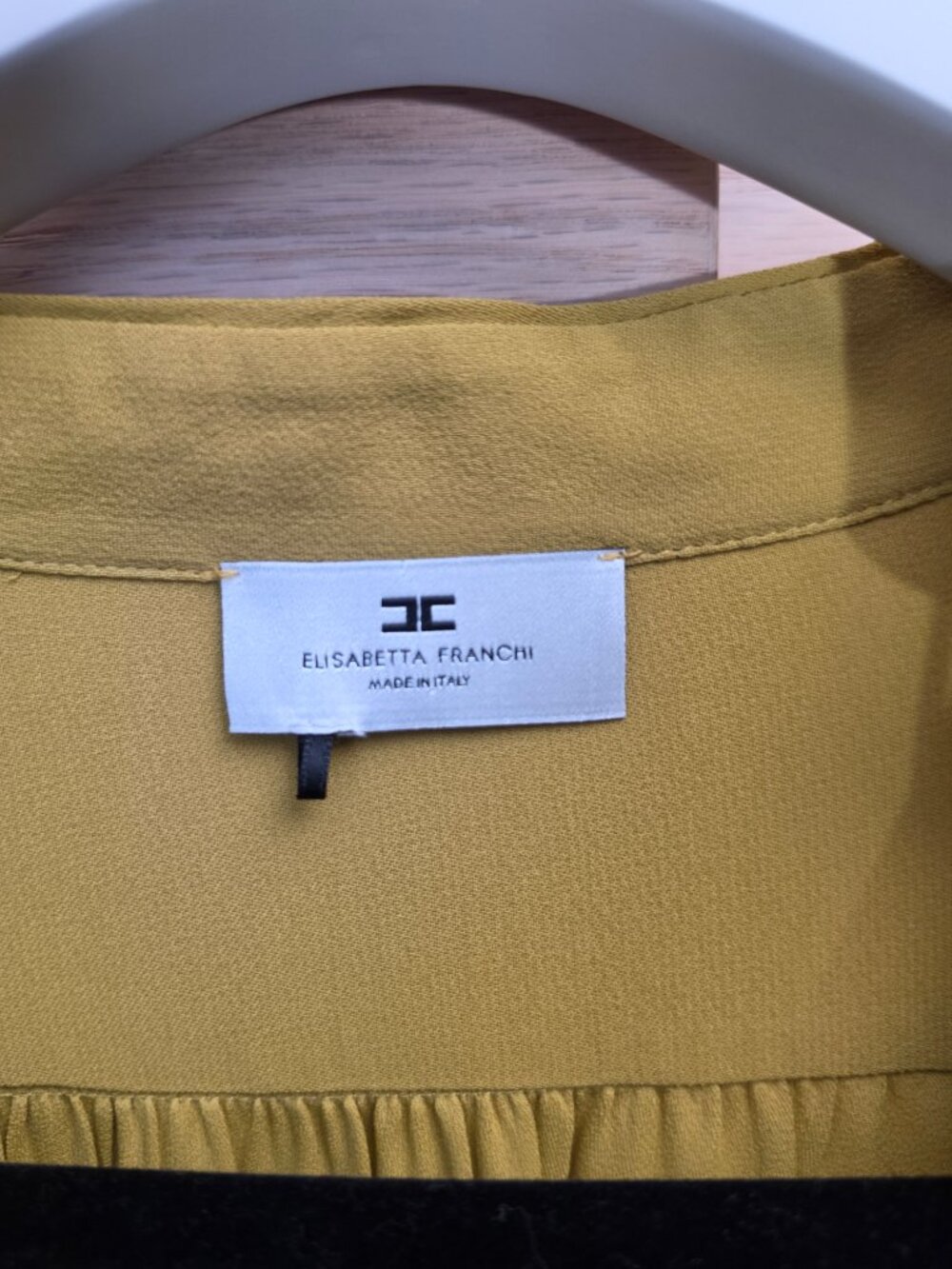 Elisabetta Franchi logo-charm georgette blouse - Picture 6 of 8